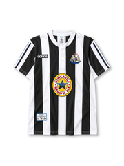 Newcastle United 1995/97 home football jersey by Adidas with Newcastle Brown Ale sponsor logo