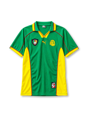 Cameroon 1998/99 home football jersey by Puma from the World Cup kit era