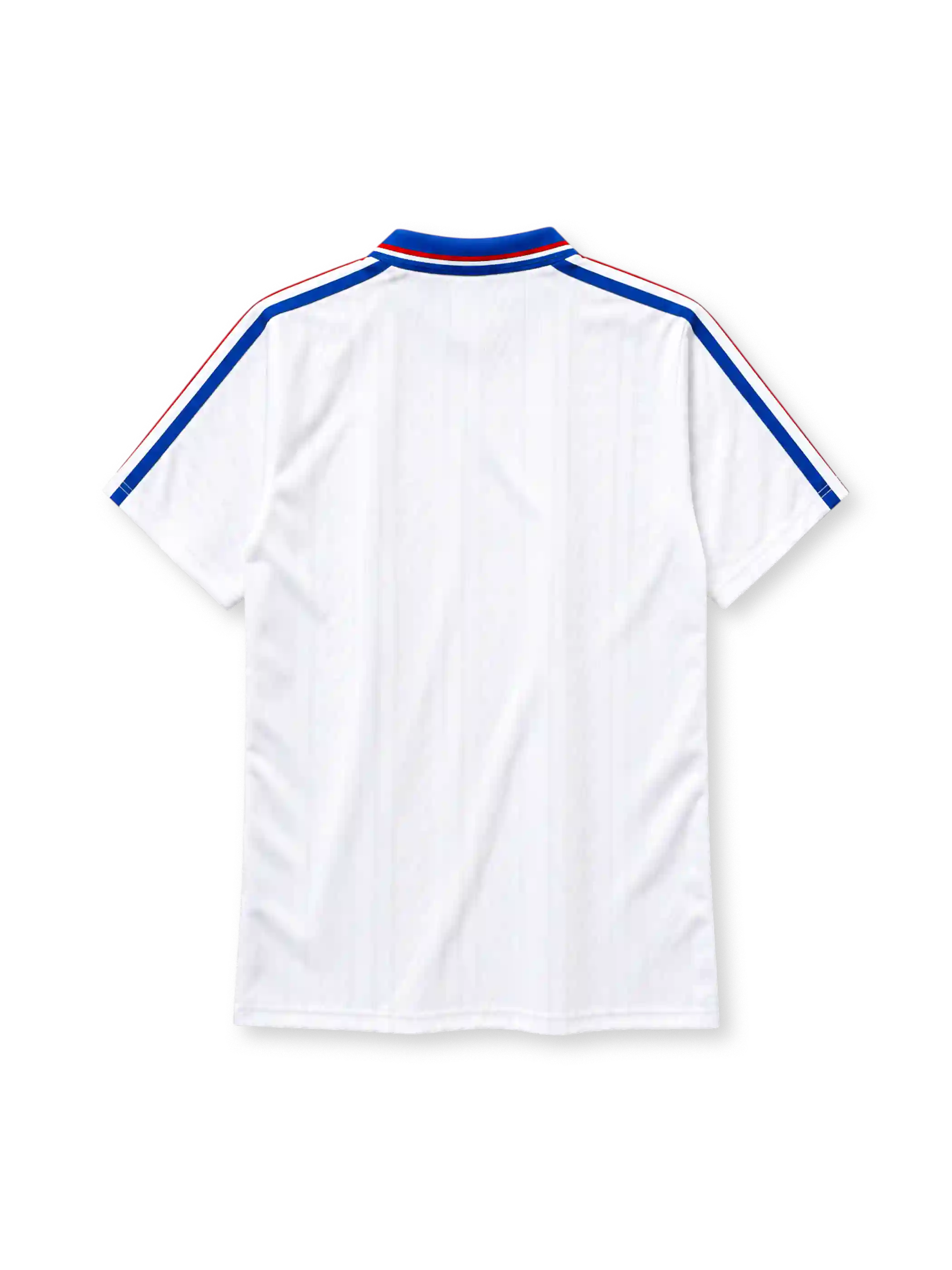 France 1994 away football jersey by Adidas with red and blue diamond pattern