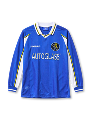 Chelsea 1997-99 home jersey Umbro front view blue long sleeve