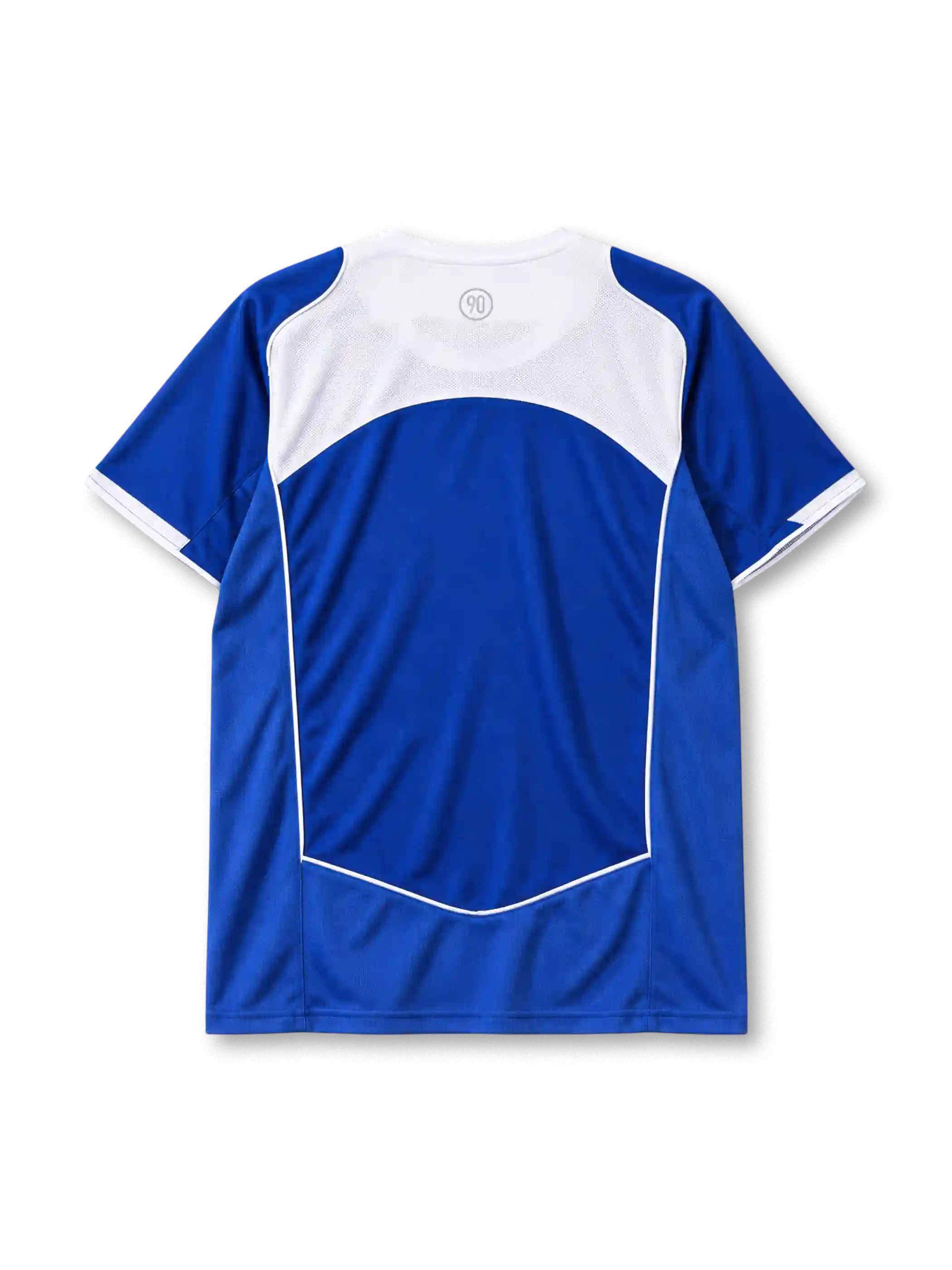 Brazil 2004 away jersey Nike front view blue five star crest