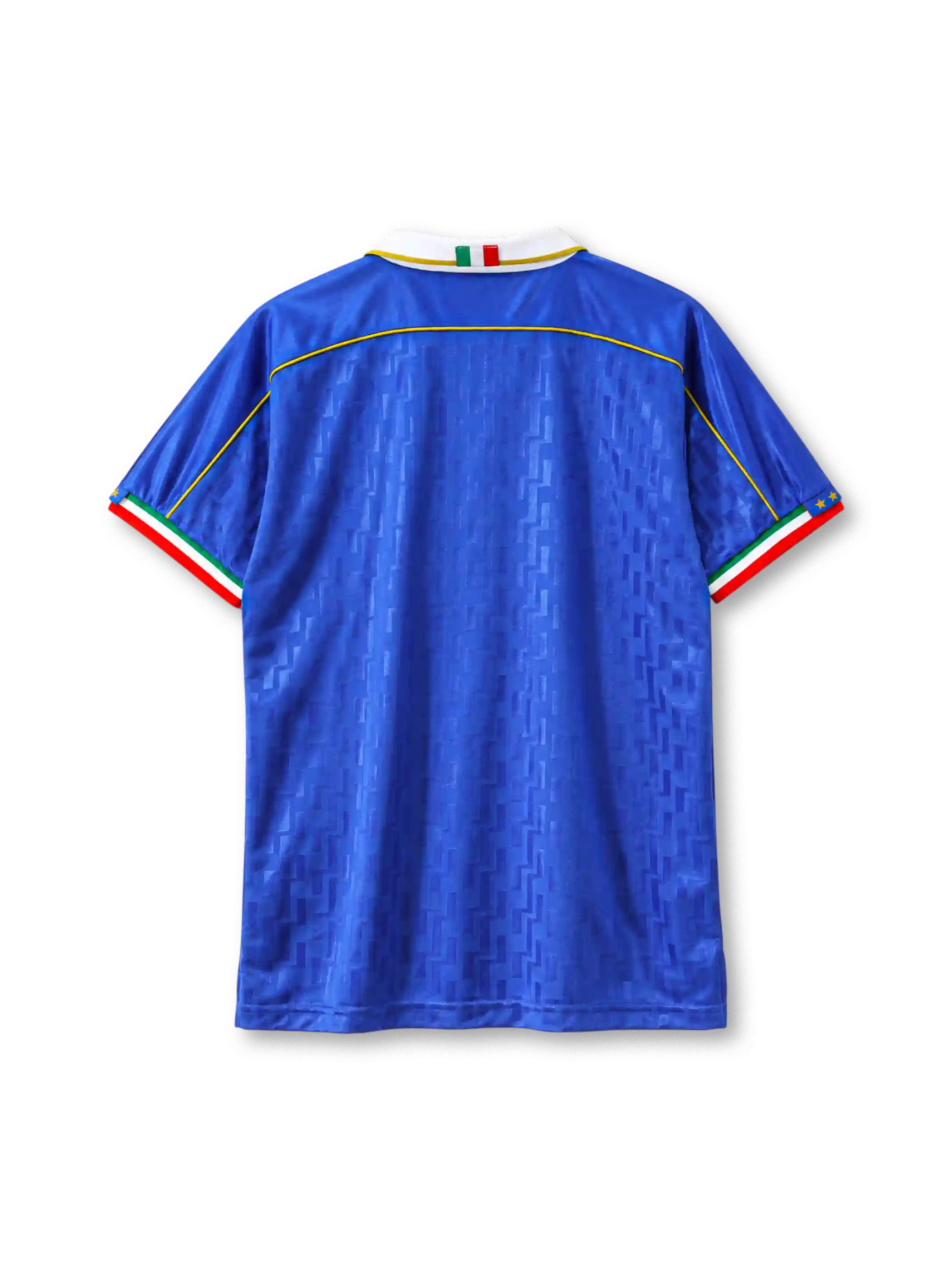 Italy 1995 home jersey Nike front view blue gold piping