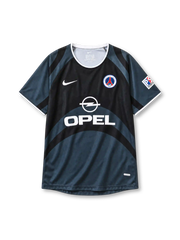 Paris Saint-Germain 2001-02 third jersey Nike front view black grey swirl