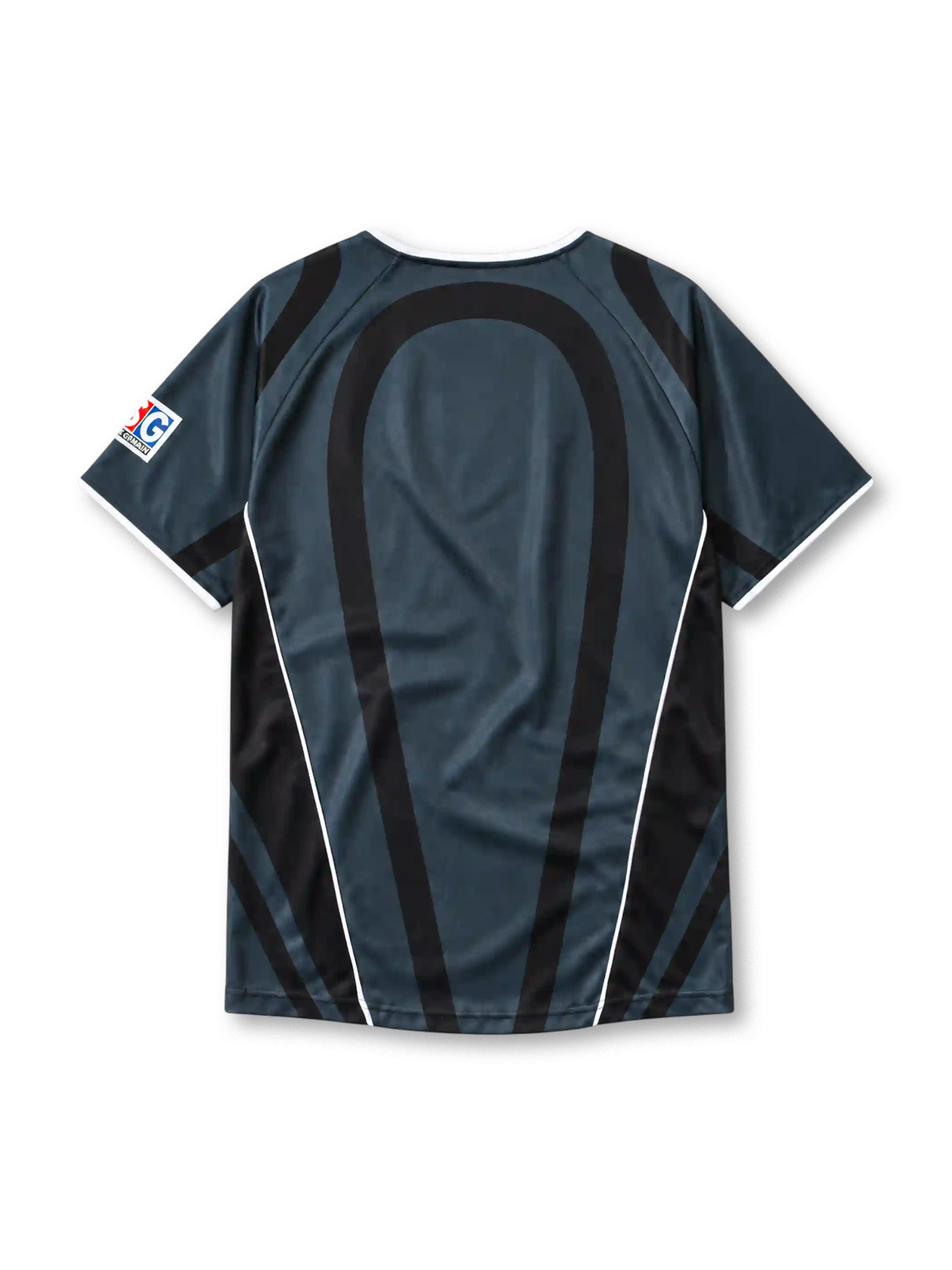 Paris Saint-Germain 2001-02 third jersey Nike front view black grey swirl