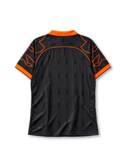 AS Roma 1999-2000 away jersey Diadora front view black orange wing sleeves