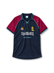 West Ham United 1999 home jersey novelty front view navy claret Iron Maiden