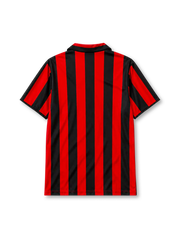AC Milan 1988/89 home football jersey by Kappa with Mediolanum sponsor logo and scudetto shield