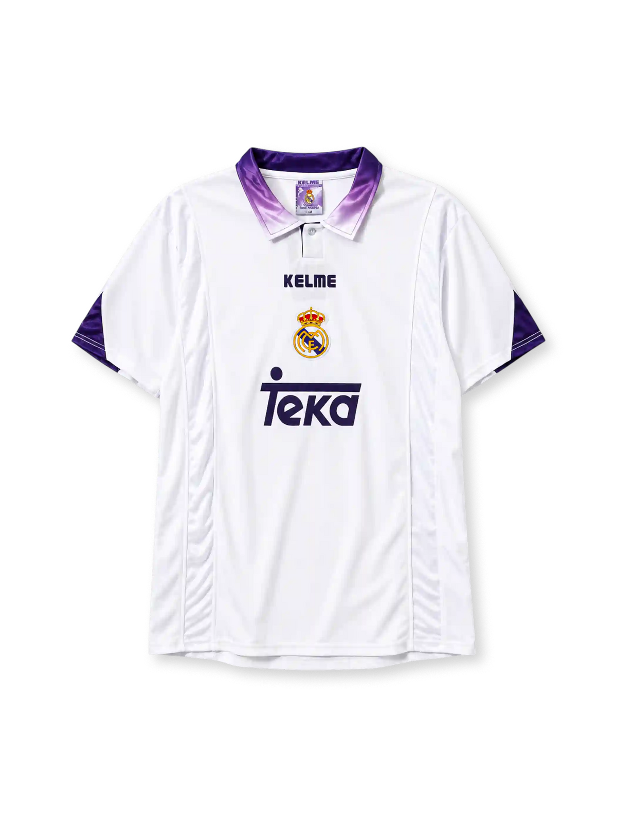 Real Madrid 1997/98 home football jersey by Kelme with Teka sponsor logo