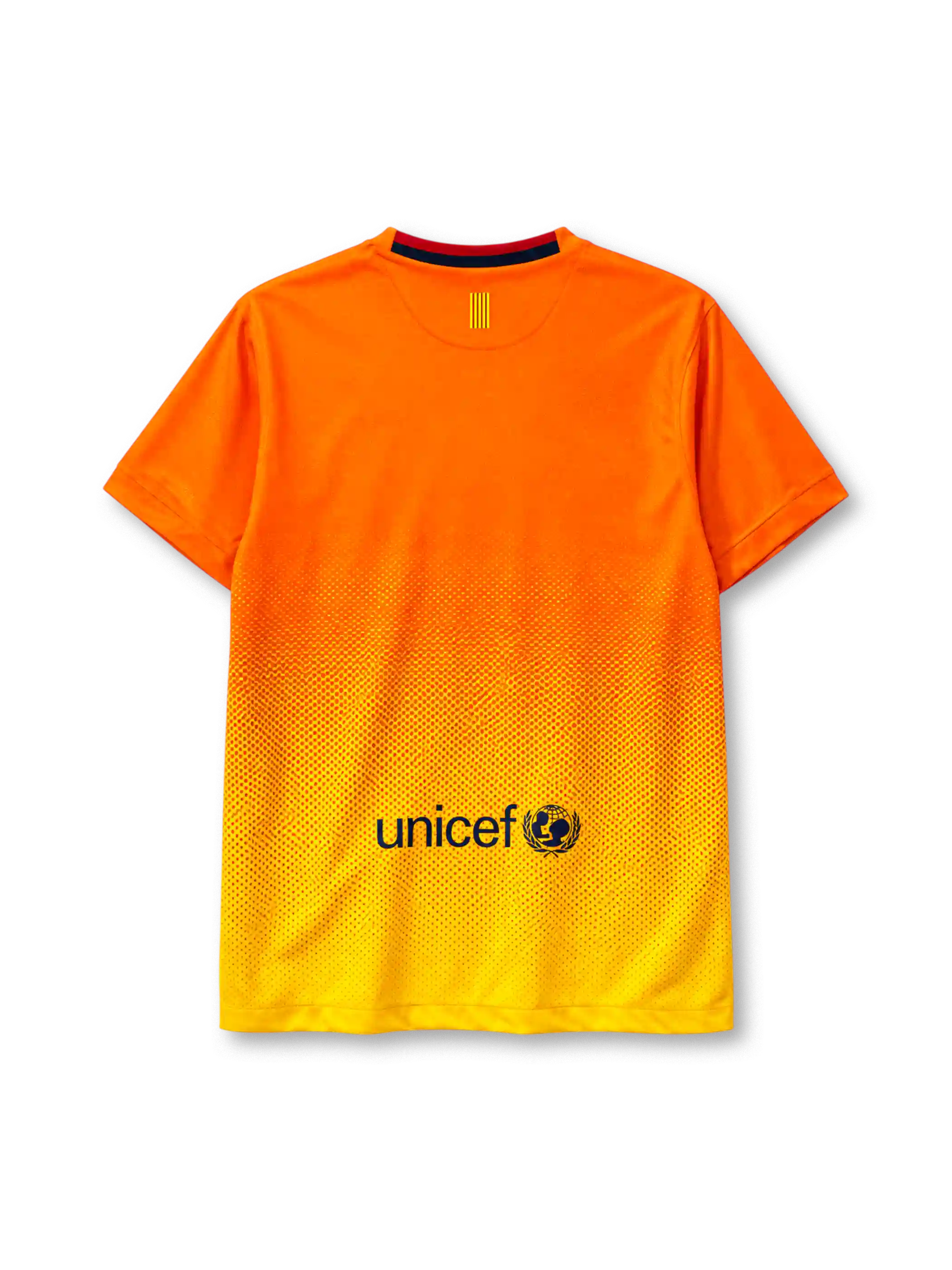 Barcelona 2012/13 away football jersey by Nike with Qatar Foundation sponsor logo