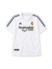 Real Madrid 2001/02 home football jersey by Adidas with Realmadrid.com sponsor logo