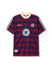 Newcastle United 1995/97 away football jersey by Adidas with Newcastle Brown Ale sponsor logo