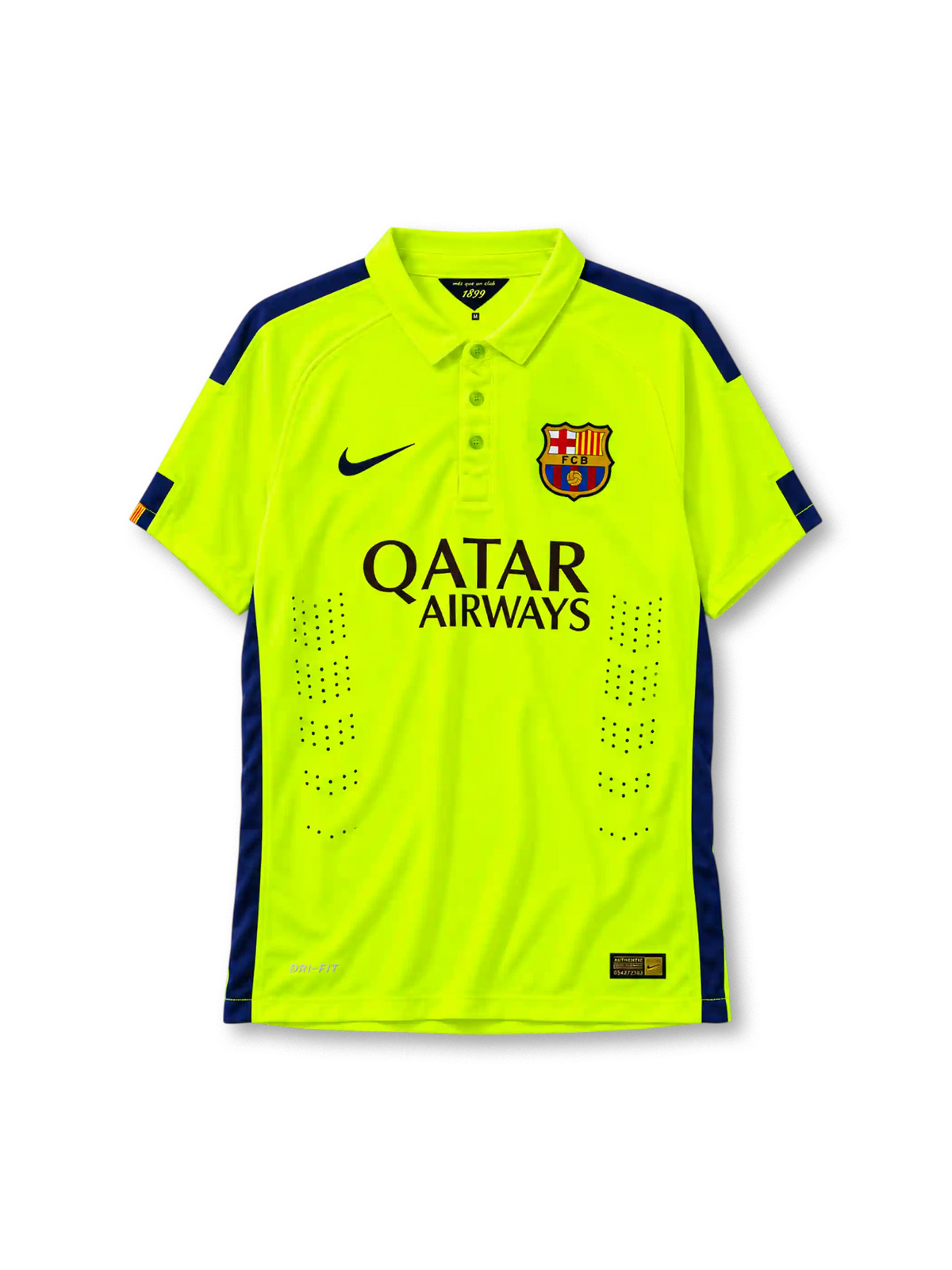 Barcelona 2014/15 third football jersey by Nike with Qatar Airways sponsor logo
