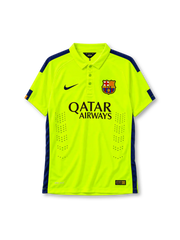 Barcelona 2014/15 third football jersey by Nike with Qatar Airways sponsor logo
