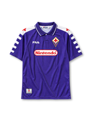 ACF Fiorentina 1998/99 home football jersey by FILA with Nintendo sponsor logo