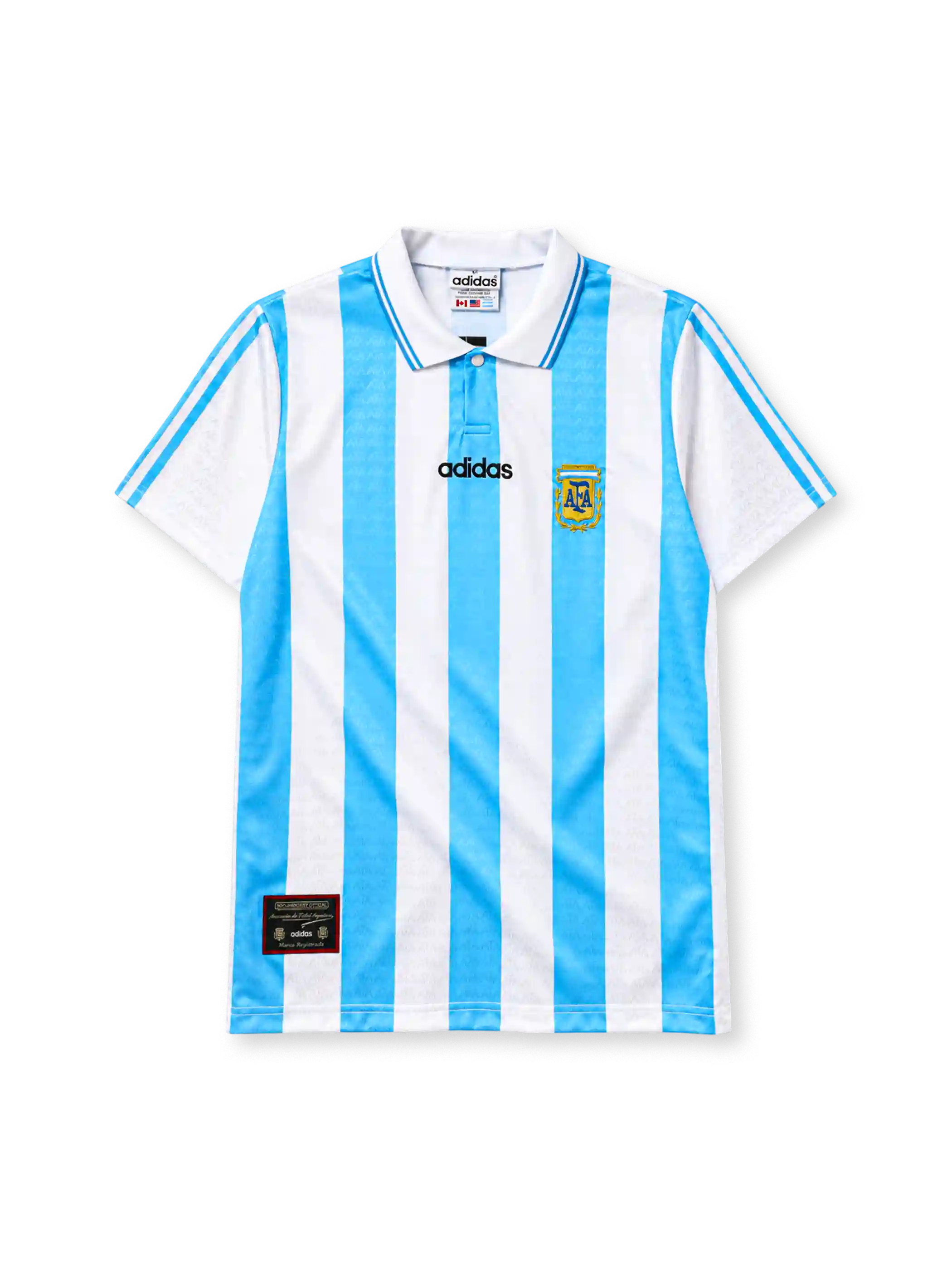 Argentina 1994 home football jersey by Adidas from the World Cup kit era