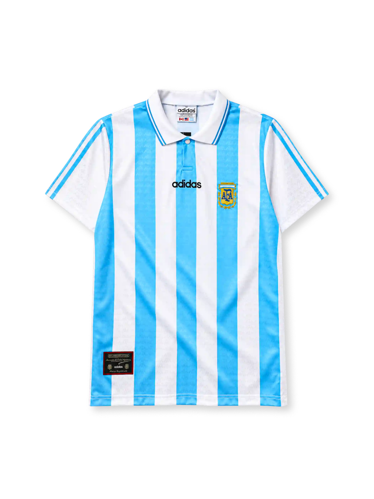 Argentina 1994 home football jersey by Adidas from the World Cup kit era