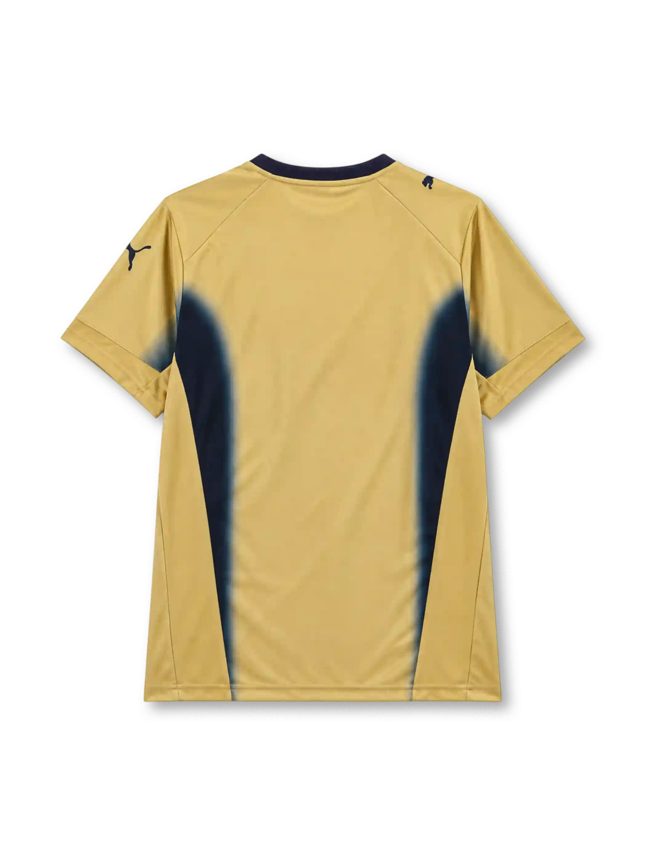 Italy 2006 goalkeeper jersey in gold with navy panels and Puma branding