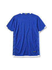 Brazil 2006 away jersey in blue with CBF crest and five-star ringer collar
