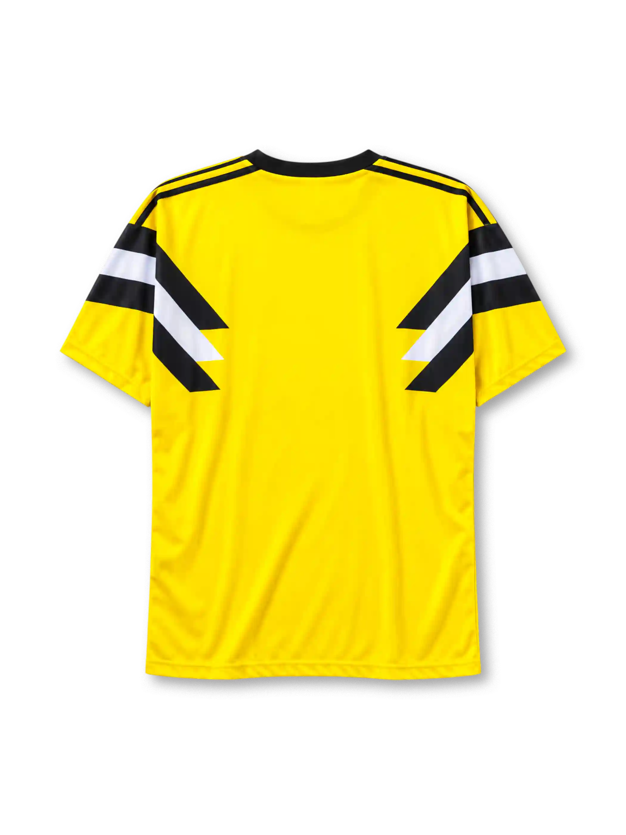 Borussia Dortmund 1989 home jersey in yellow with Die Continentale sponsor and diagonal sleeve stripes