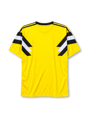 Borussia Dortmund 1989 home jersey in yellow with Die Continentale sponsor and diagonal sleeve stripes