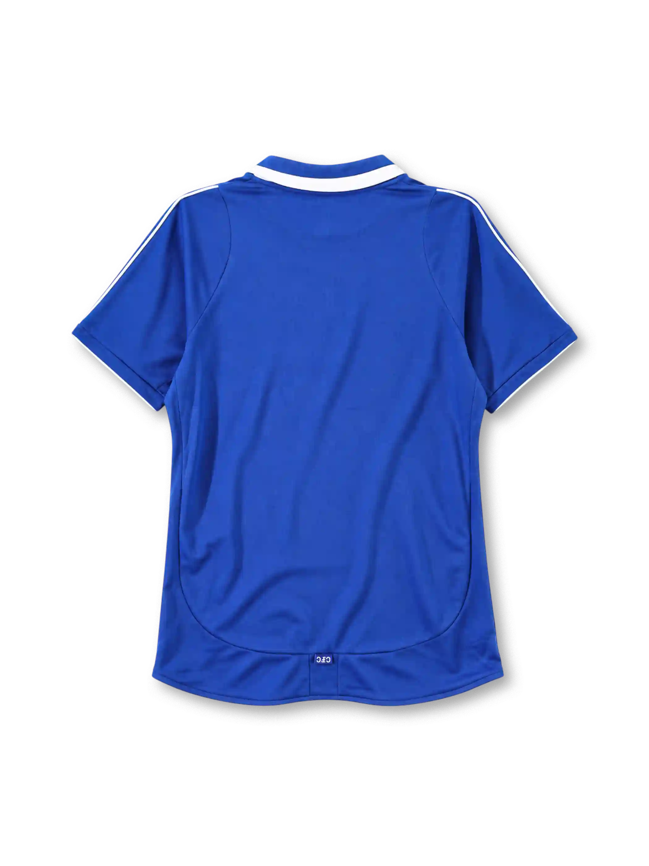 Chelsea 2001-03 home jersey Umbro front view blue Fly Emirates