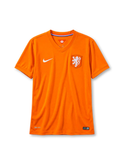 Netherlands 2014 home jersey Nike front view orange lion crest