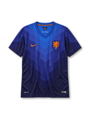 Netherlands 2014 away jersey Nike front view blue chevron pattern