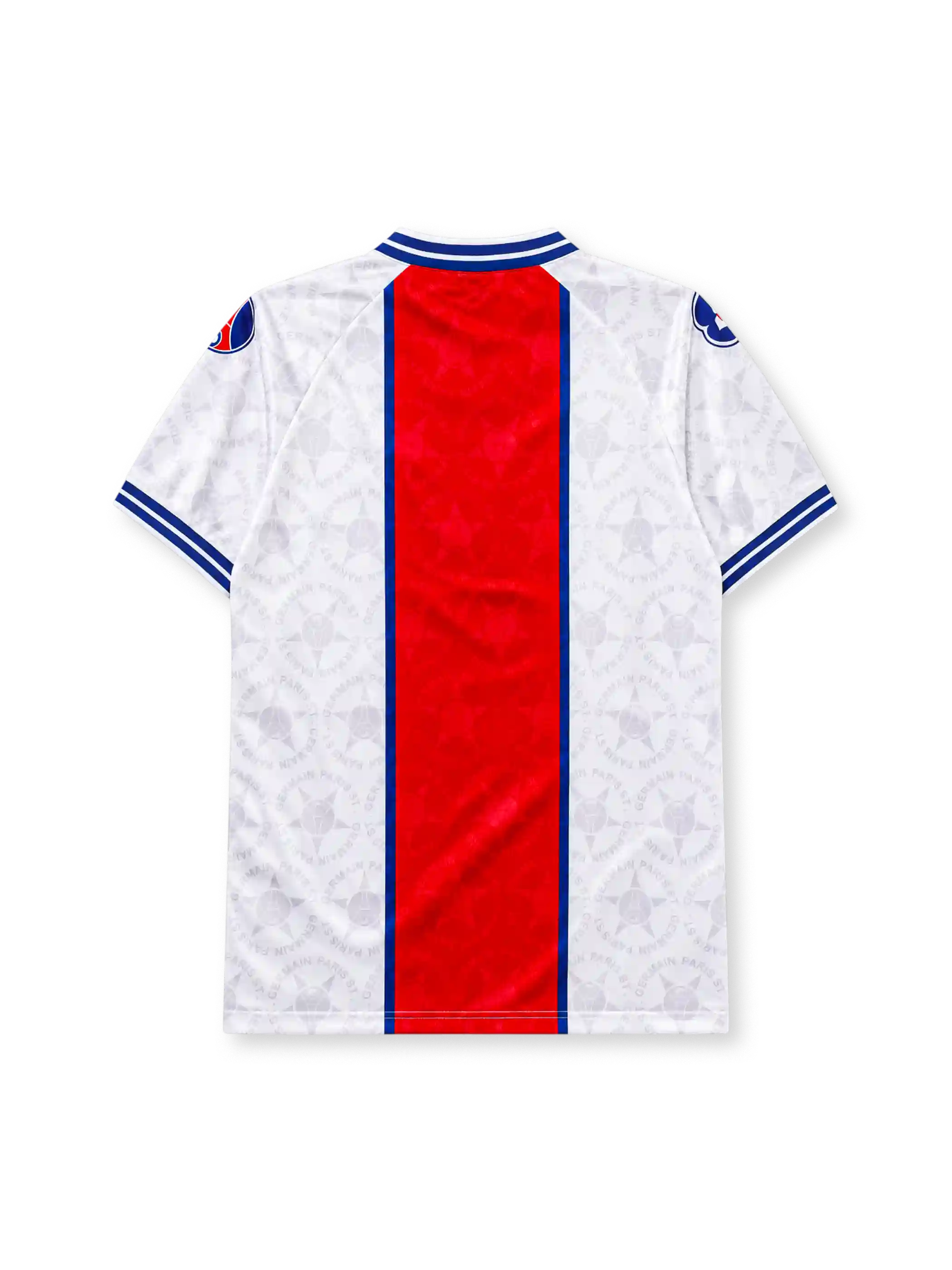 Paris Saint-Germain 1995-96 away jersey Nike front view white red panel