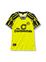 Borussia Dortmund 1994-95 home jersey Nike front view yellow lightning sleeves