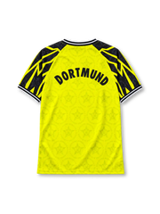 Borussia Dortmund 1994-95 home jersey Nike front view yellow lightning sleeves