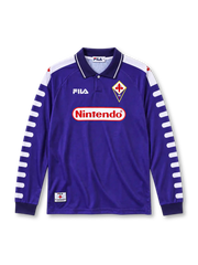 ACF Fiorentina 1998-99 home jersey Fila front view purple Nintendo sponsor