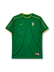 Brazil 1998 goalkeeper jersey Nike front view green yellow trim