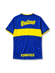 Boca Juniors 2000-01 home jersey Nike front view blue yellow Quilmes