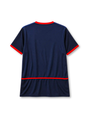 Arsenal 2002-04 away jersey Nike front view navy blue wavy graphic