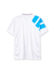 Olympique Marseille 1992-93 home jersey adidas front view white blue panel