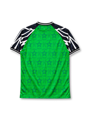 Nigeria 1994-95 home jersey Nike front view green geometric sleeves