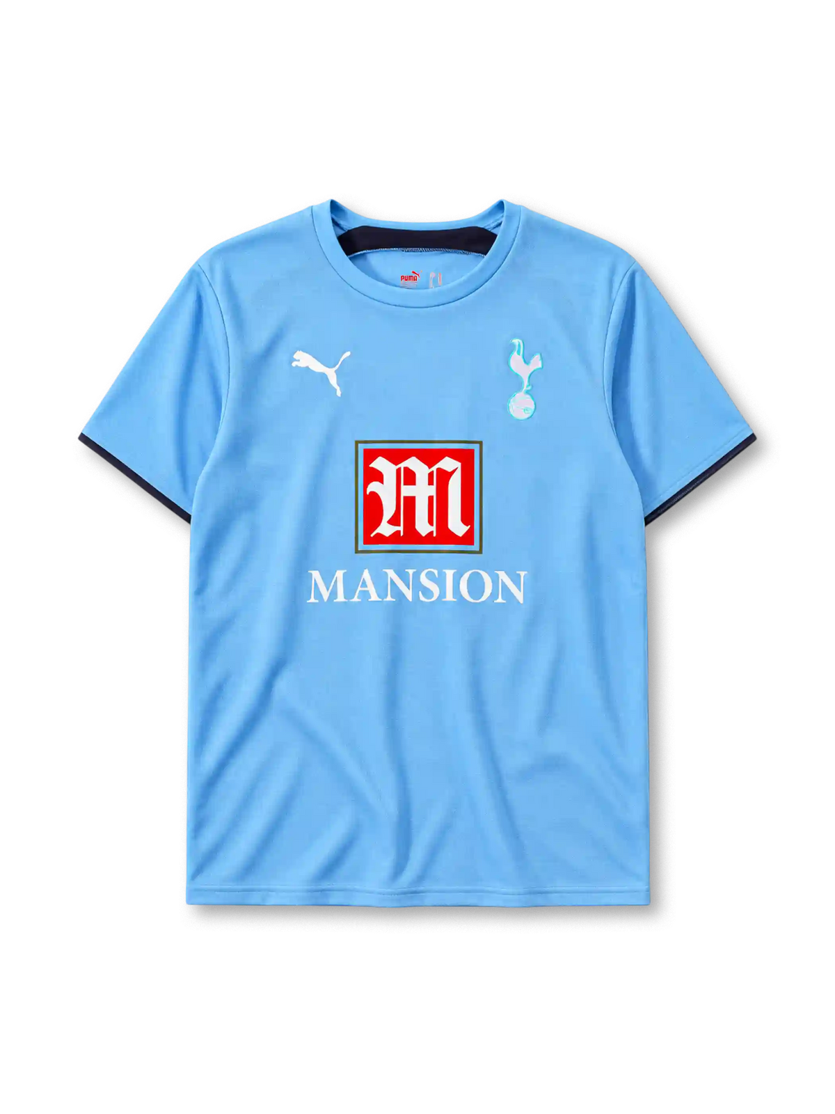 Tottenham Hotspur 2006-07 away jersey Puma front view light blue Mansion sponsor