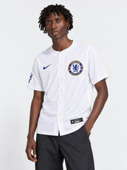 Chelsea FC 2025 White Baseball Jersey