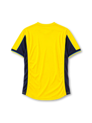 Arsenal 2000-01 away jersey Nike front view yellow navy panels