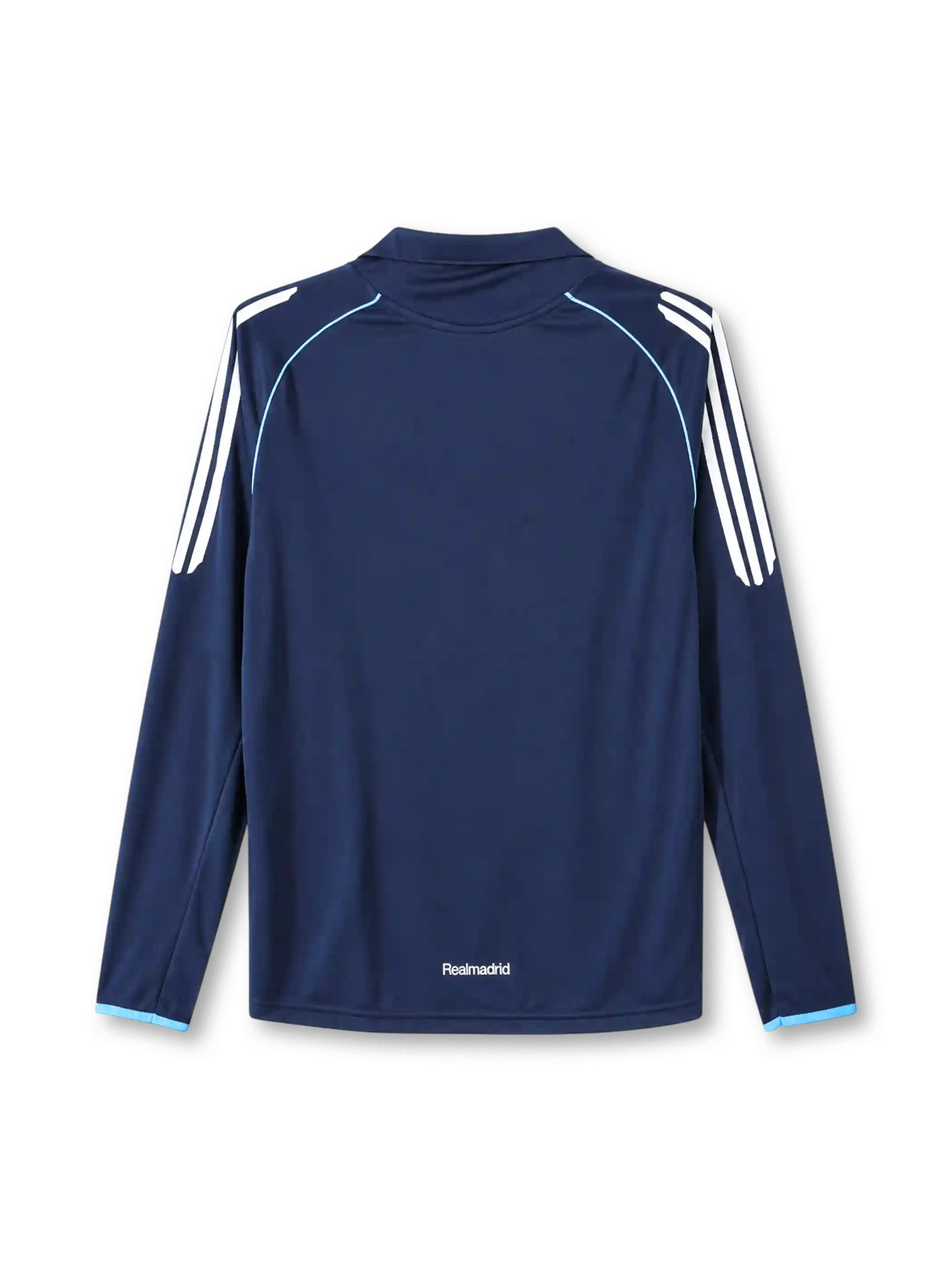 Real Madrid 2005-06 away jersey adidas front view navy blue piping