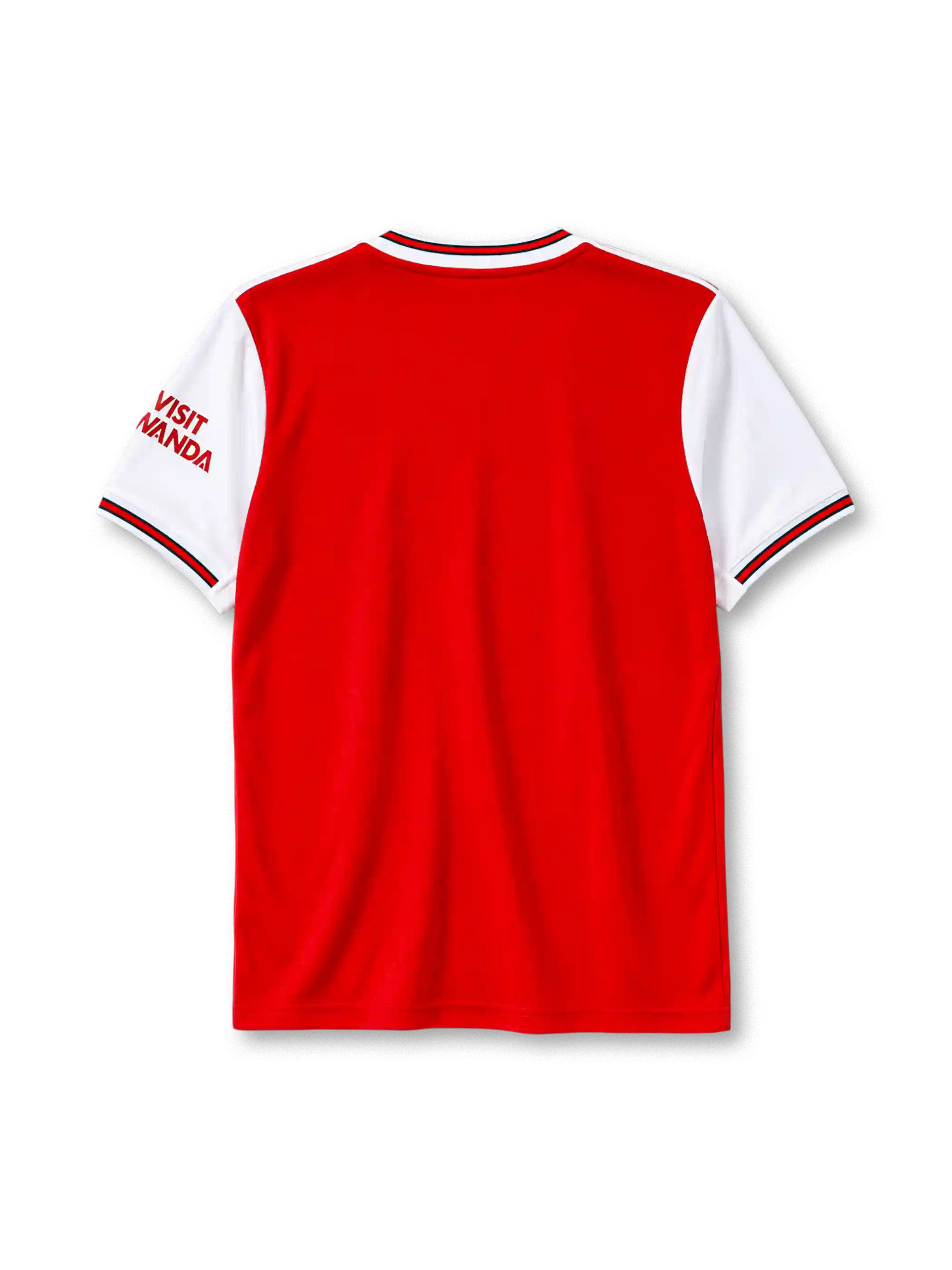 Arsenal 2019-20 home jersey adidas front view red white sleeves