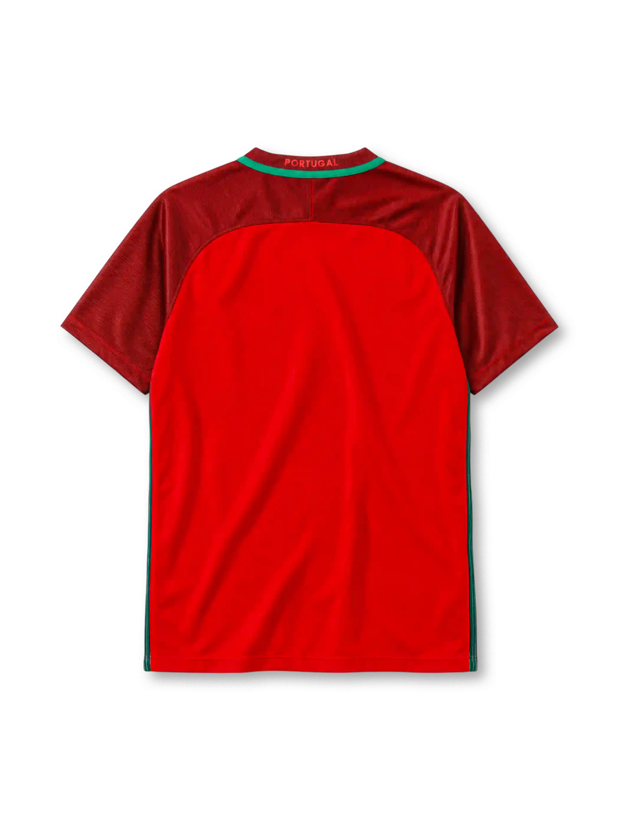 Portugal 2016 home jersey Nike front view red maroon sleeves