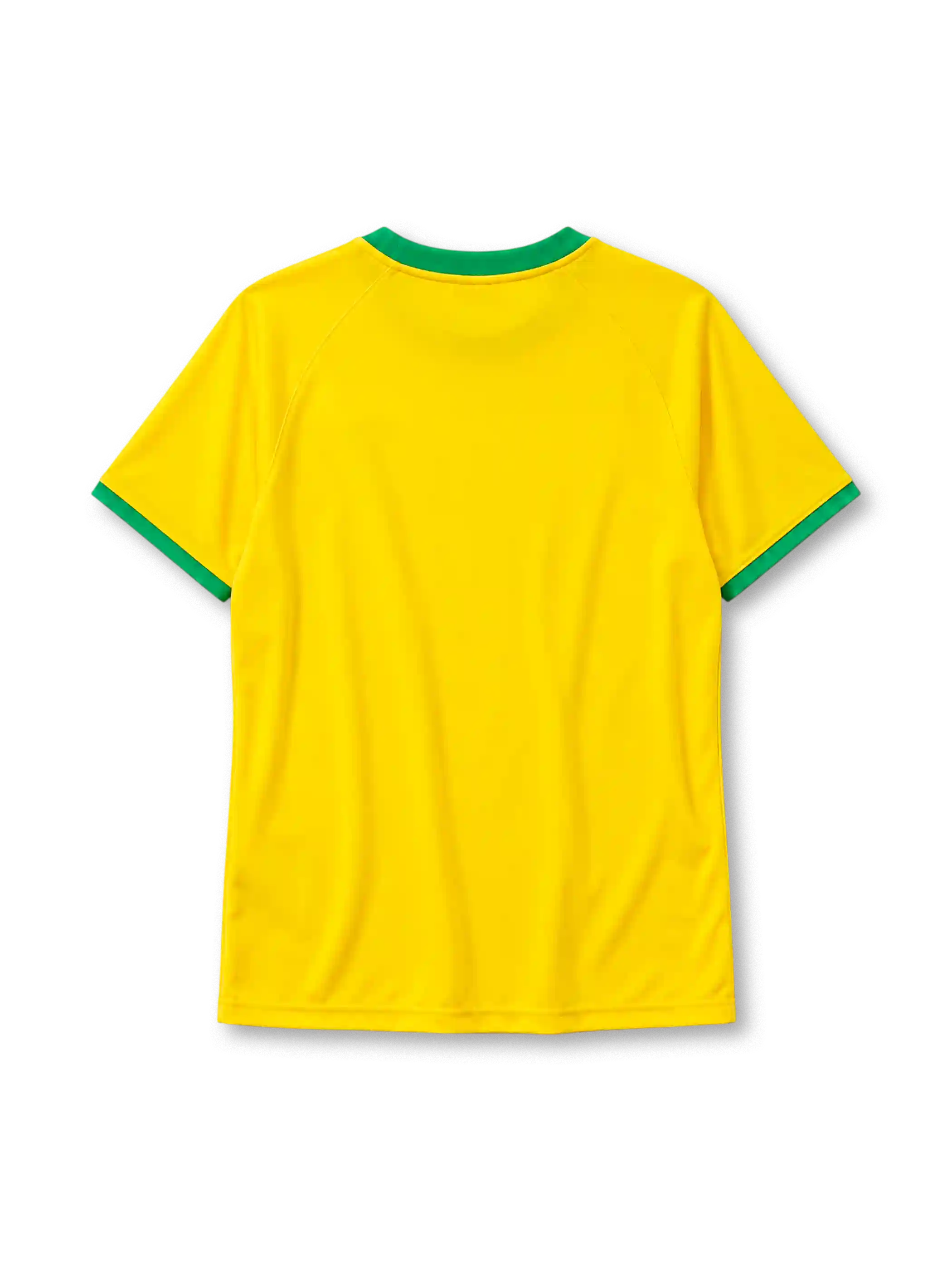 Brazil 2000 home jersey Nike front view yellow green collar