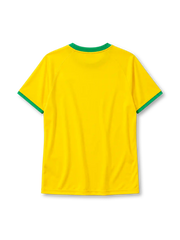 Brazil 2000 home jersey Nike front view yellow green collar