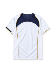 Portugal 2004 away jersey Nike front view white navy gold trim