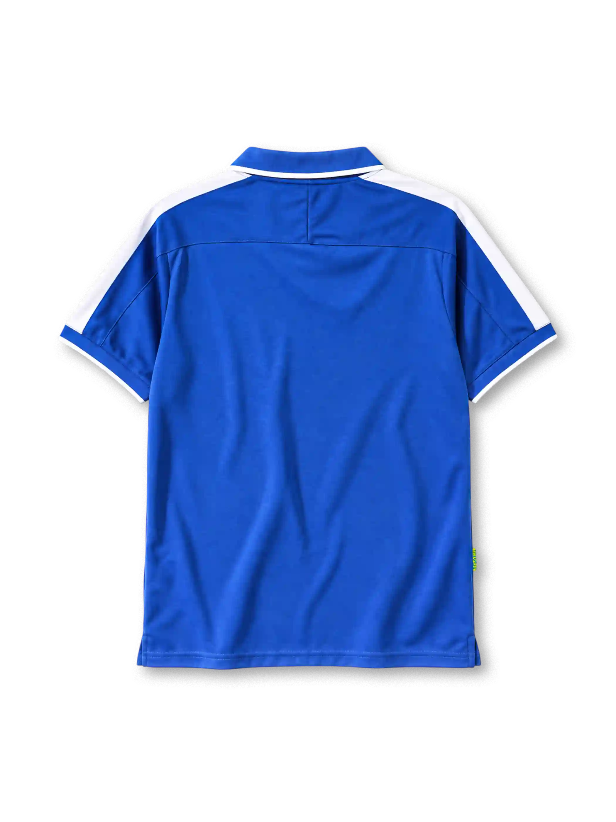 Brazil 1997 away jersey Nike front view blue striped collar