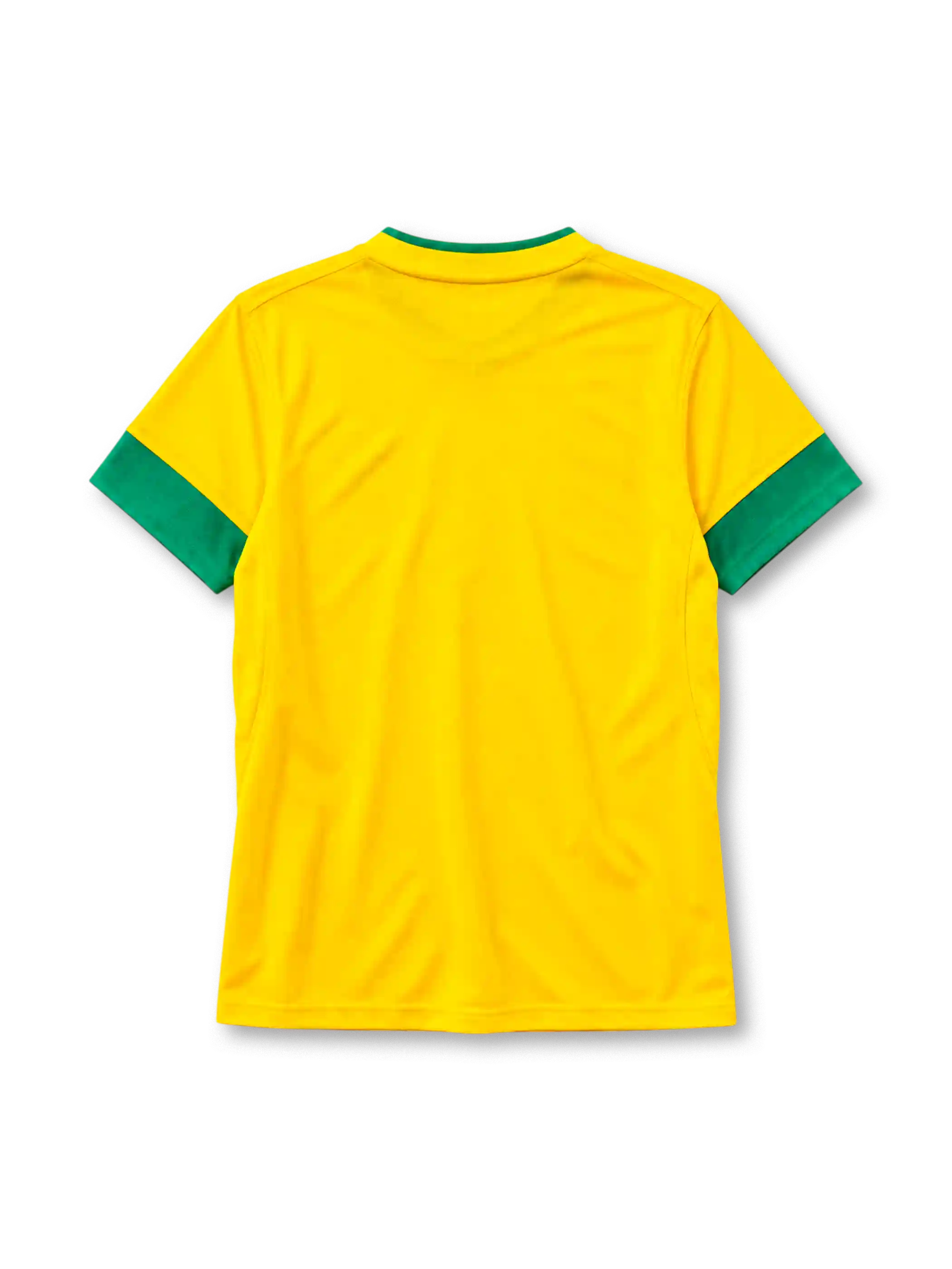 Brazil 2012-13 home jersey Nike front view yellow green collar
