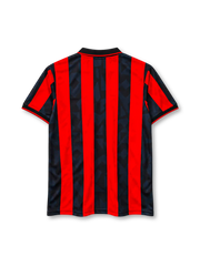 AC Milan 1993-94 home jersey Lotto front view red black stripes scudetto