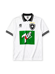 Botafogo 1995-96 third jersey Finta front view white black collar 7up