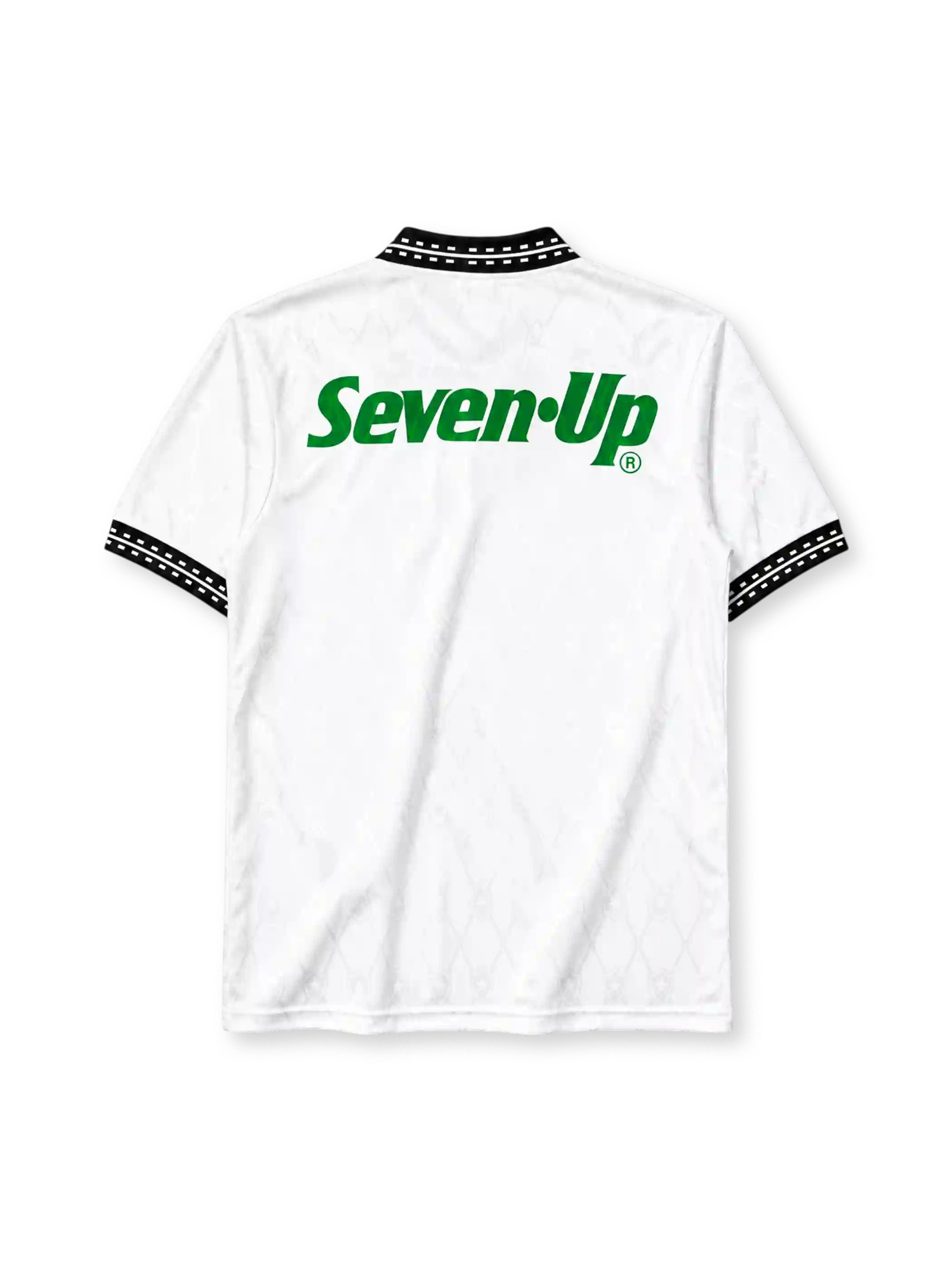 Botafogo 1995-96 third jersey Finta front view white black collar 7up